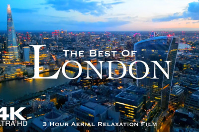 [4K] Best of LONDON 2024 3  | Hour Drone Aerial Relaxation Film UHD | England United Kingdom