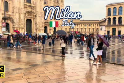 Milan, Italy 🇮🇹 - A Luxurious Rainy Masterpiece - 4k HDR 60fps Walking Tour (▶200min)