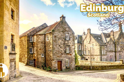 Edinburgh, Scotland | Princess Street and Edinburgh Castle - Walking Tour 4K HDR 60fps