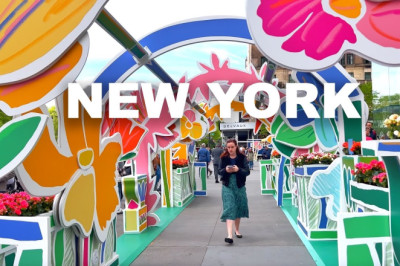 New York City Walking Tour May 2024 - Midtown Manhattan 4K NYC Walk 5th Avenue Blooms 2024
