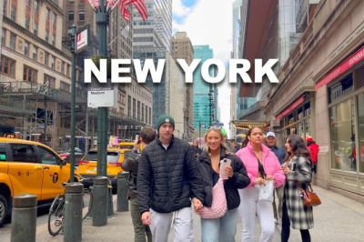 New York City Walking Tour Spring 2024 - Midtown Manhattan 4K NYC Walk 6th Avenue, Central Park