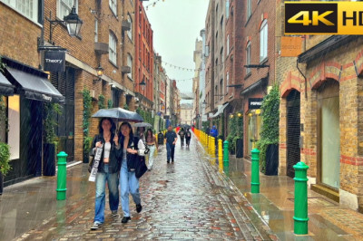 ▶️ 5 Hours of London Rain ☔️ London Rain Walk Compilation | Best Collection [4K HDR]