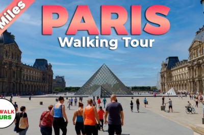 PARIS Walking Tour - 4K - With Captions!