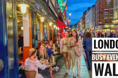 London Sunset Walk | Relaxing Evening Walk through West End [4K HDR]