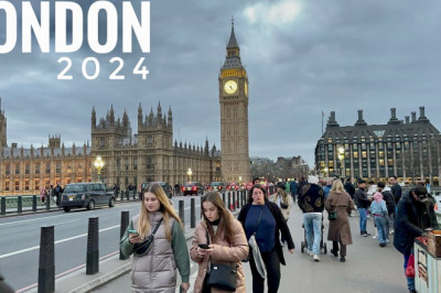 London City Streets Tour 2024 | 4K HDR Virtual Walking Tour around the City |London Summer Walk 2024
