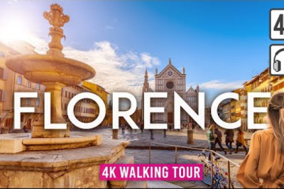 FLORENCE, Italy 4K Walking Tour - Captions & Immersive Sound [4K Ultra HD/60fps]