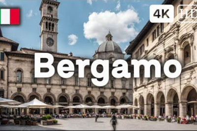 Bergamo Italy 4k 🇮🇹Most Beautiful Towns in Italy: a Hidden Gem on The Northern Italy 🌞 4k Walk