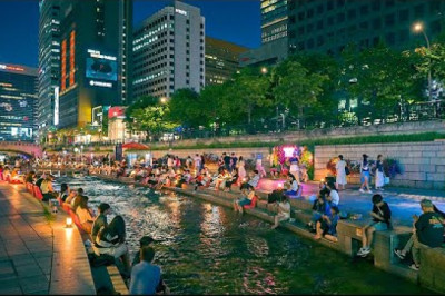 Seoul Night Walk From Dongguk University to City Hall | Walking Tour 4K HDR