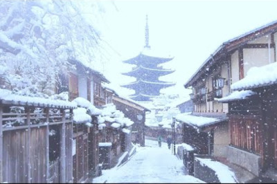 【4K】Heavy snowfall in Kyoto Japan for two hours/Gion,Yasaka shrine,Kiyomizu Temple /ASMR January