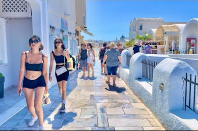 Santorini, Greece 🇬🇷 - JULY 2024 - 4K HDR Walking Tour