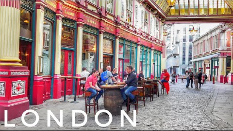 Walking London in Summer Heatwave, 32°C, Big Ben, London Eye, London Bridge, London City Walk [4K]