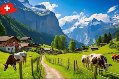 Lauterbrunnen🇨🇭 The Most Heavenly Beautiful Place In Switzerland, Walking Tour - Grindelwald