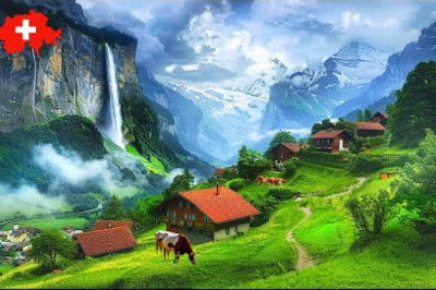 Wengen, Lauterbrunnen, Switzerland 🇨🇭 Best Walking Tour 4K - Most Beautiful Swiss Villages
