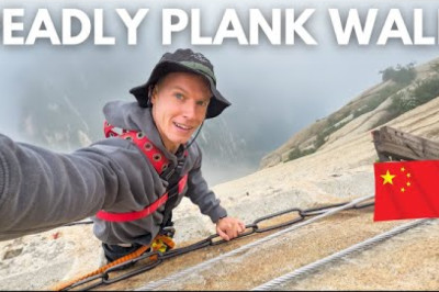 World's DEADLIEST Hike - CHINA'S Huashan Plank Walk 🇨🇳