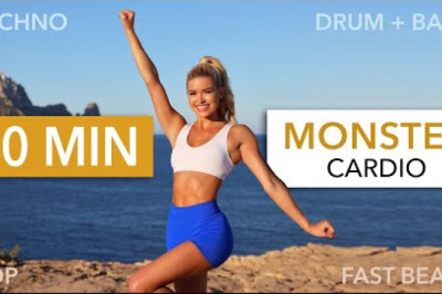 10 MIN MONSTER CARDIO - SMILE GUARANTEE I + Standing Abs I Fast Beats, Drum  and Bass, Techno, Pop