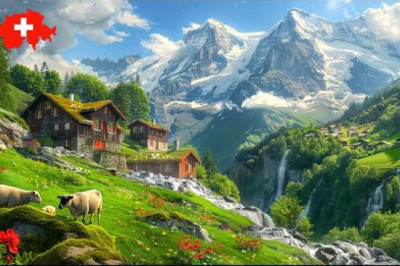 🇨🇭 Best Places to Visit in Switzerland 🇨🇭Swiss Village Tour: Stäubifall, Treib, Emmetten, Beckenried