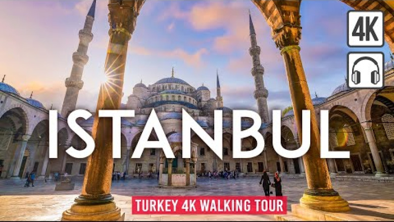 Istanbul, TURKEY 4K Walking Tour - Captions and Immersive Sound [4K Ultra HD/60fps]