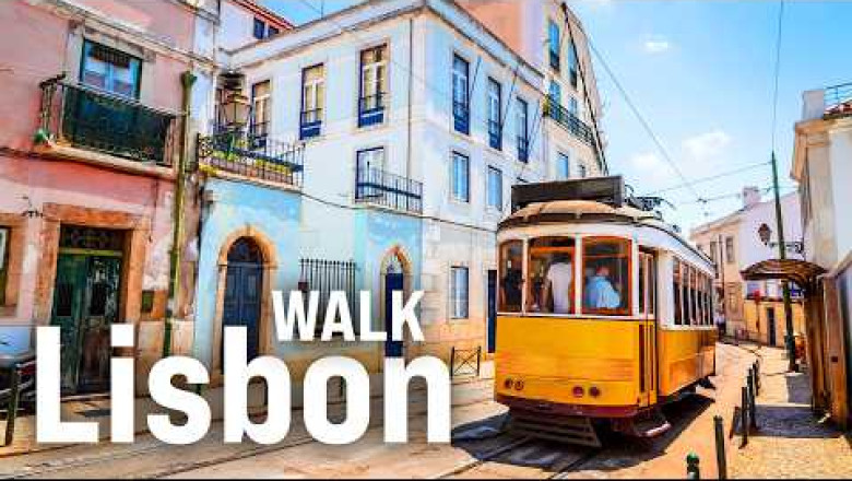 LISBON 4K Walking Tour - Portugal Walk with Captions and Immersive Sound [4K Ultra HD/60fps]