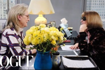 Meryl Streep Meets Anna Wintour at Vogue