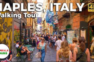 Naples Italy 🇮🇹 (ASMR - Binaural City Sound) Walking Tour 🚶♂️- Prowalk Tours
