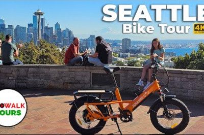 Bike Tour of Seattle - 45 Miles!  4K 60fps with Captions - Prowalk Tours