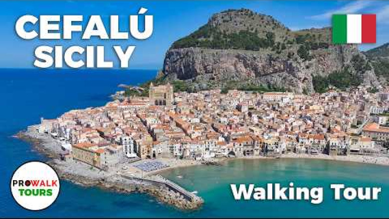 Cefalù Walking Tour: Uncovering Sicily’s Treasures Italy 🇮🇹 4K HDR 60 FPS