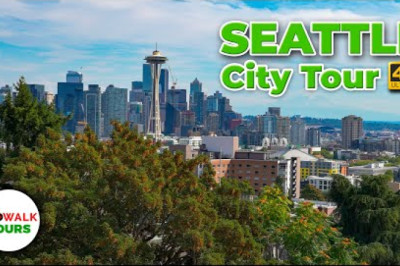Seattle, WA USA Walking Tour in Beautiful 4K UHD 60fps