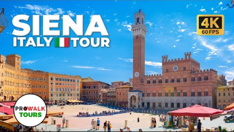 Siena, Italy Walking Tour - 4K60fps with Captions by Prowalk Tours