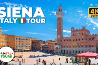 Siena, Italy Walking Tour - 4K60fps with Captions by Prowalk Tours