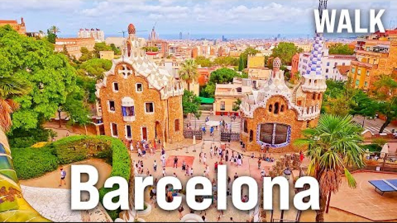 BARCELONA, Spain 4K Walking Tour - BEACH WALK and  More | Immersive Video with Captions [4K/60fps]