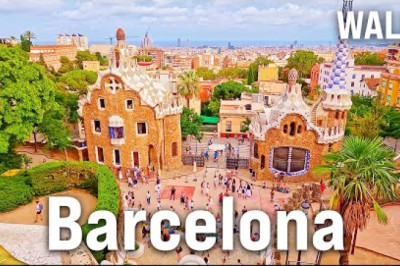 BARCELONA, Spain 4K Walking Tour - BEACH WALK and  More | Immersive Video with Captions [4K/60fps]