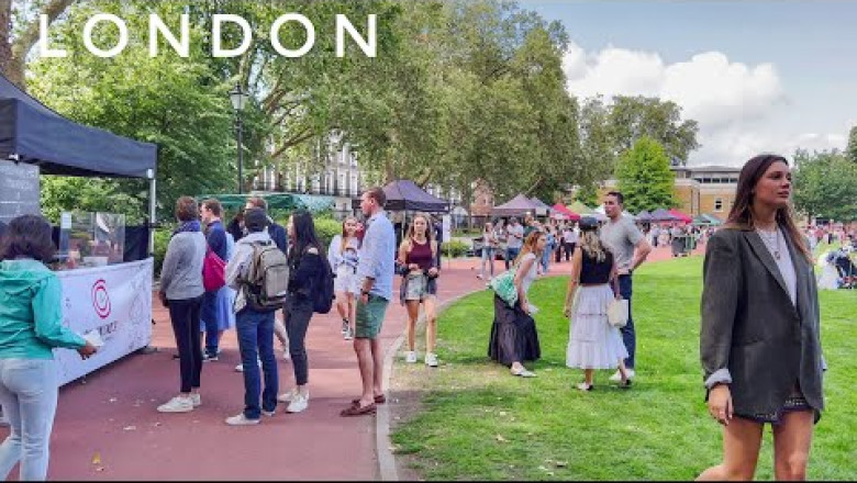 Chelsea London City Walk, London Summer Walking Tour, Posh London City Walk, 4K HDR Walking Tour