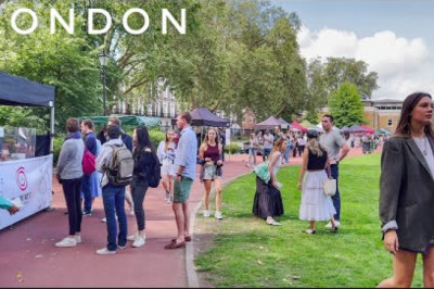 Chelsea London City Walk, London Summer Walking Tour, Posh London City Walk, 4K HDR Walking Tour
