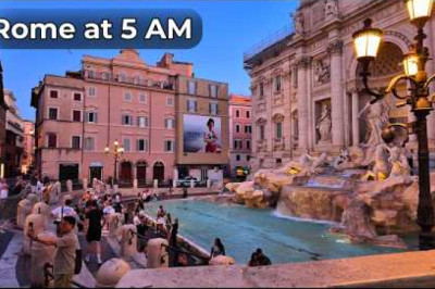 Rome at 5 AM – The Most Peaceful Hour | 4K Walking Tour