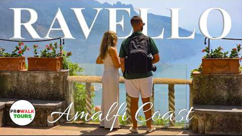 Ravello, Italy Walking Tour 🇮🇹 | Villa Cimbrone, Villa Rufolo and the Terrace of Infinity | 4K