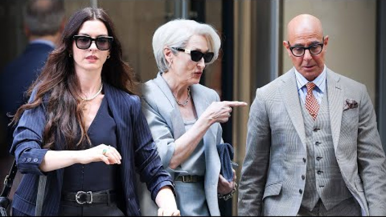 The Devil Wears Prada 2: FIRST LOOK at Nigel, Miranda and Andy's Reunion!