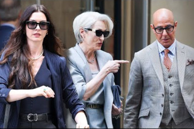 The Devil Wears Prada 2: FIRST LOOK at Nigel, Miranda and Andy's Reunion!