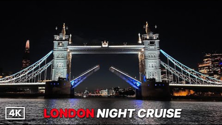 Epic London Night Cruise | Tower Bridge Opens! | River Thames Tour and Netflix Wednesday Theme