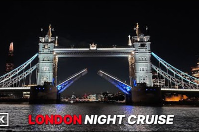 Epic London Night Cruise | Tower Bridge Opens! | River Thames Tour and Netflix Wednesday Theme