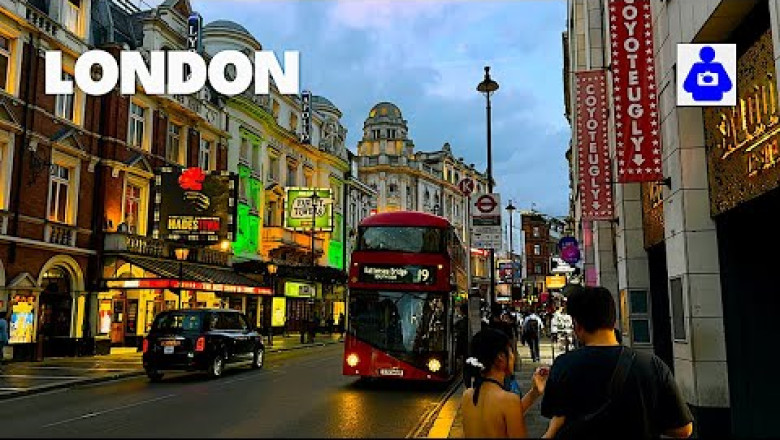 London Sunset Walk π¬π§ British Museum, West End, Covent Garden and SOHO | Central London Walking Tour
