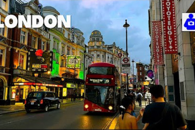 London Sunset Walk 🇬🇧 British Museum, West End, Covent Garden and SOHO | Central London Walking Tour