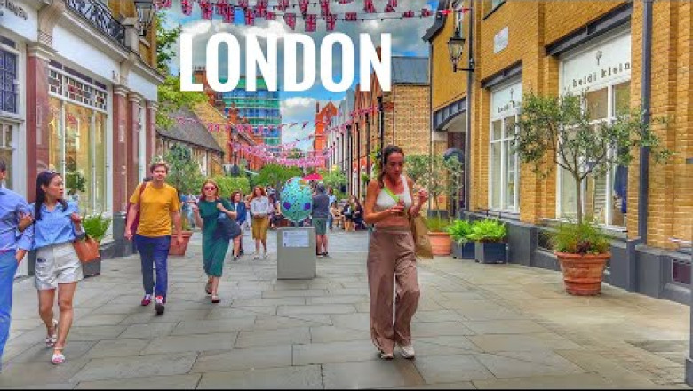 London City Walk | 4K HDR Summer Virtual Walking Tour around the London City | London City Tour [4K]