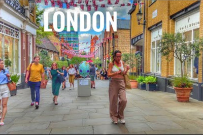 London City Walk | 4K HDR Summer Virtual Walking Tour around the London City | London City Tour [4K]