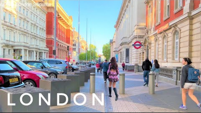 London City Walk | Walking London Kensington and Chelsea | 4K HDR Walking Tour around London City