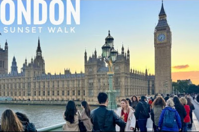 London, England ๐ด๓ ง๓ ข๓ ฅ๓ ฎ๓ ง๓ ฟ Sunset Street Walk 2025 - 4K 60fps Walking Tour (โธ89 min)