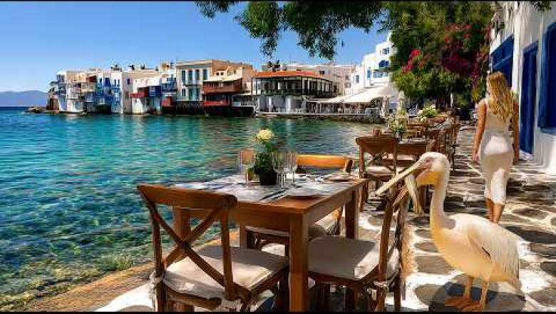 Walking Through Mykonos, Greece – White Streets, Blue Sea and Luxury