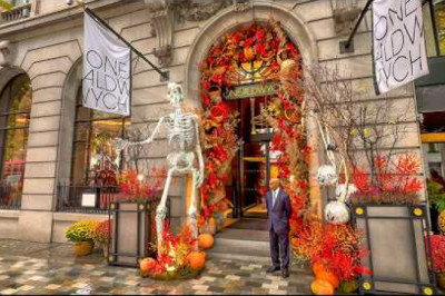 Rainy London Halloween Walk Wet West End City Streets, Holborn to Mayfair