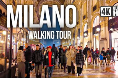 MILAN, Italy 🇮🇹 Nights of Luxury | 4K Walking Tour