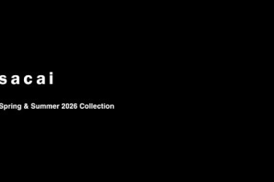 sacai Spring and Summer 2026 Collection