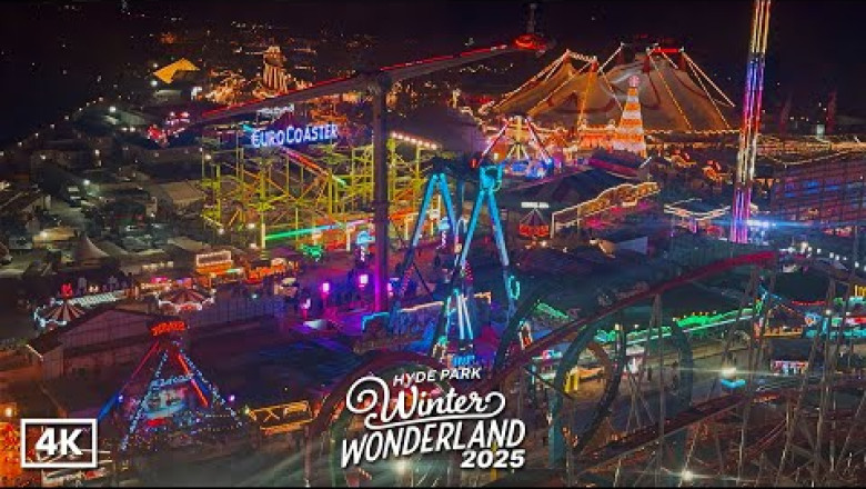 London's Hyde Park Winter Wonderland 2025 | Best destination for festive fun in London 🎡🎄✨ | 4K HDR